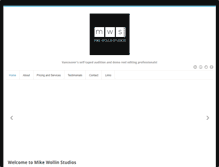 Tablet Screenshot of mikewollinstudios.com